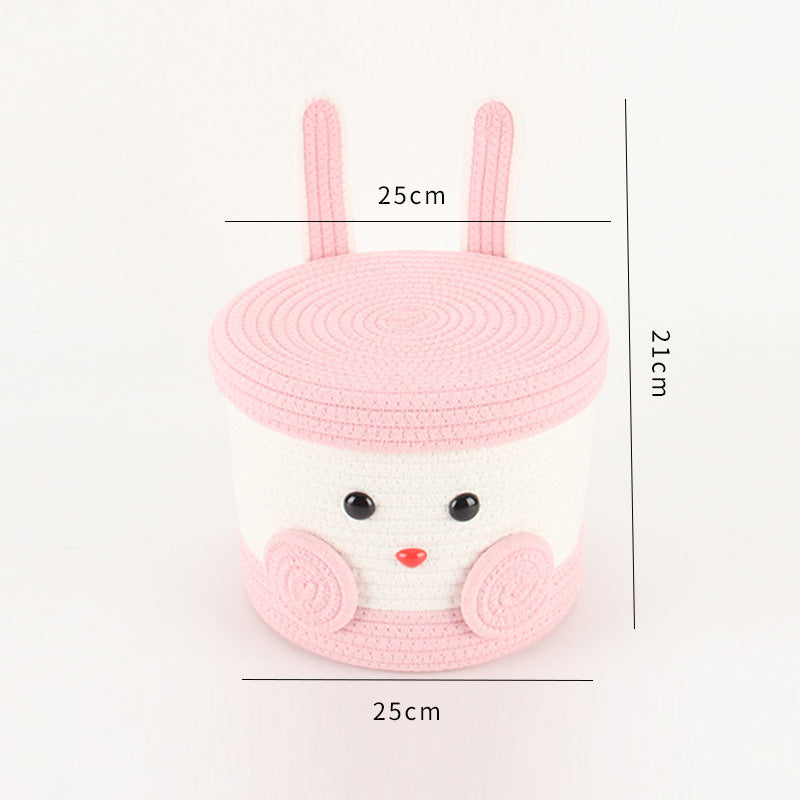 Playful Storage Basket in Bunny Design Acalora