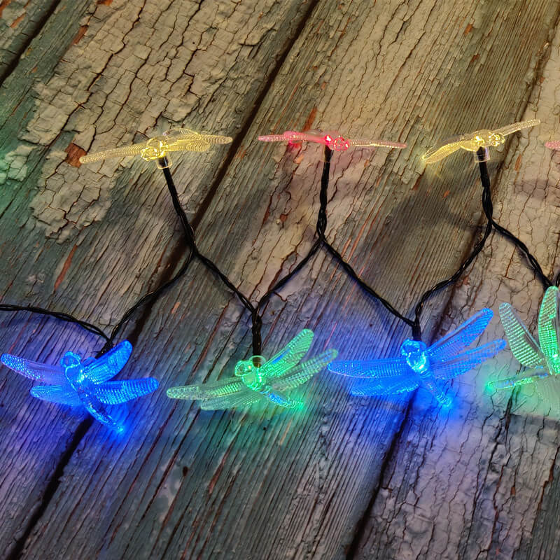 Kalsten | Outdoor Solar Dragonfly Waterproof LED Lights Festival Party Decoration String Lights