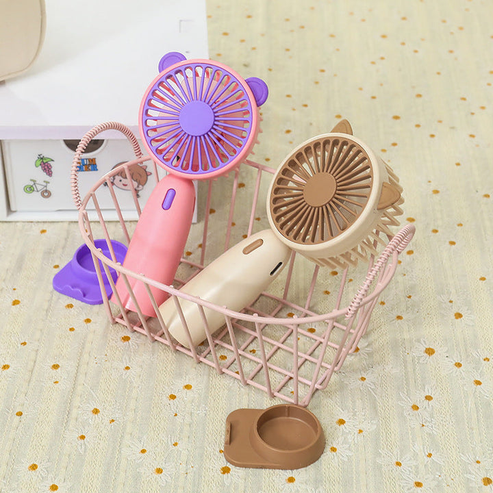 Women's Portable Hand Fan with Cute Animal Design Kalsten