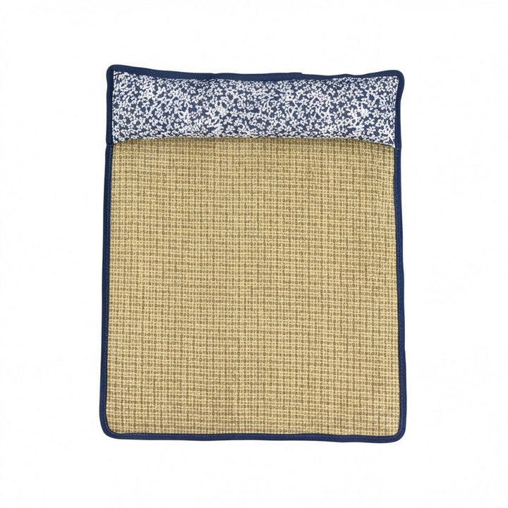 Unisex nan cooling sisal sleeping mat with padded neck pillow for pets Kalsten