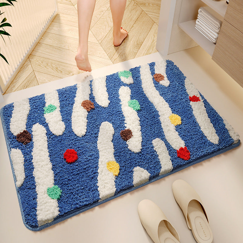 Decorative Plush Bath Mat Kalsten