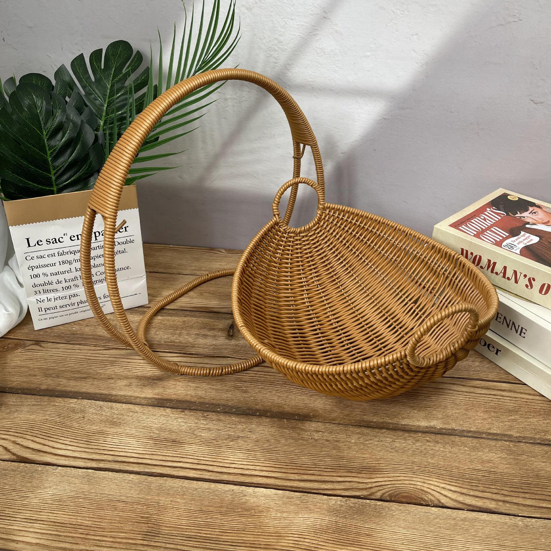 Ladies stylish decorative storage basket on metal frame Kalsten