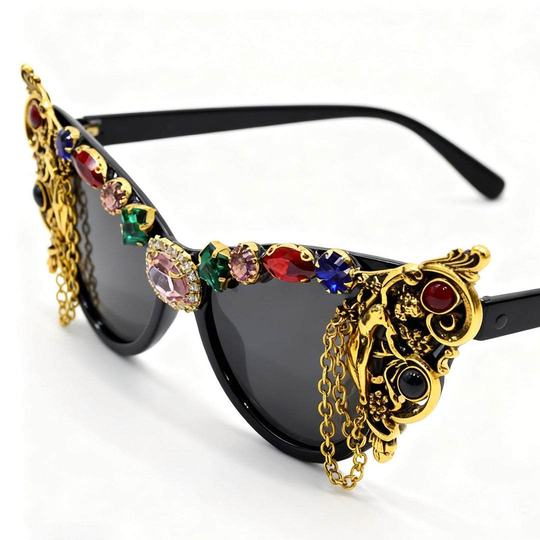 Ladies extravagant glamour sunglasses with intricate embellishments Kalsten