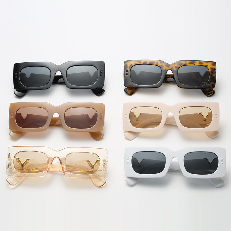 Women's oversized sunglasses with animal print Kalsten
