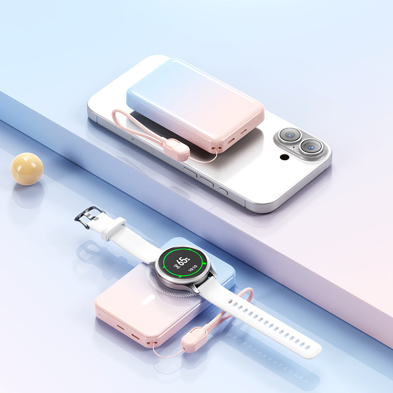 Compact power bank with integrated induction charging function Kalsten