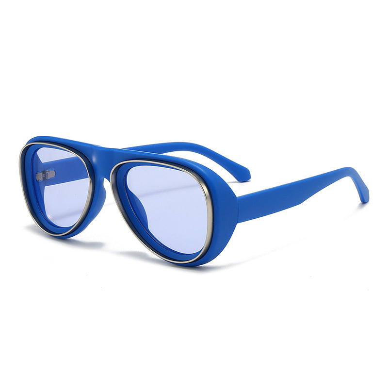 Women's fashionable retro sunglasses with wide frame Kalsten