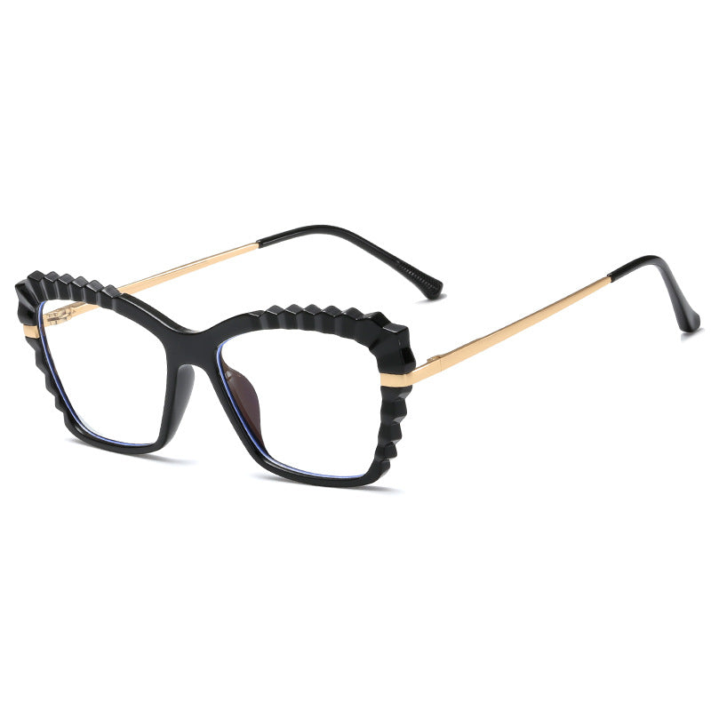 Women oversized glasses with unique wave edge design Kalsten