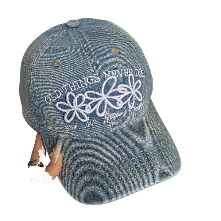 Women's Embroidered Denim Cap Kalsten