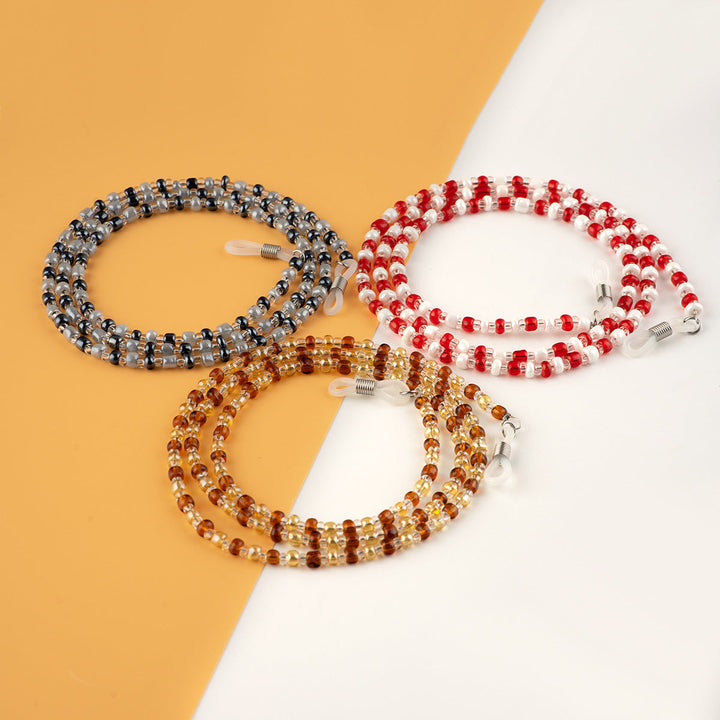 Beaded Eyewear Chain with Flexible Holders Kalsten
