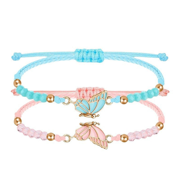 Butterfly Charm Necklace and Bracelet Set Kalsten