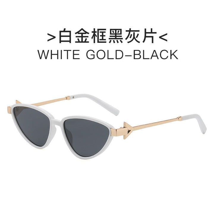 Ladies Cat-Eye Sunglasses with Stylish Metal Frame and UV Protection Kalsten