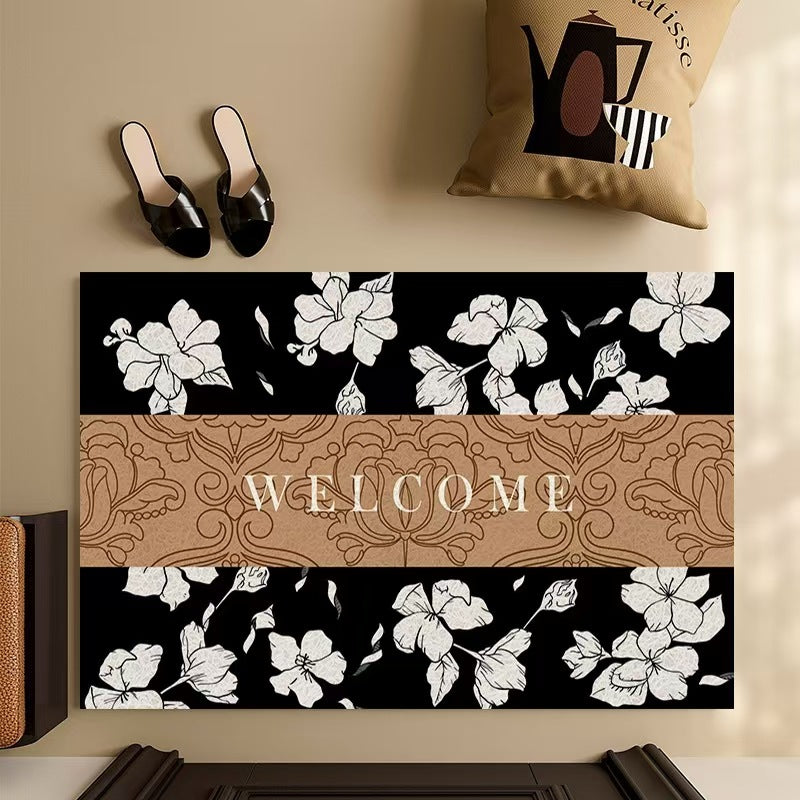 Floral Welcome Mat