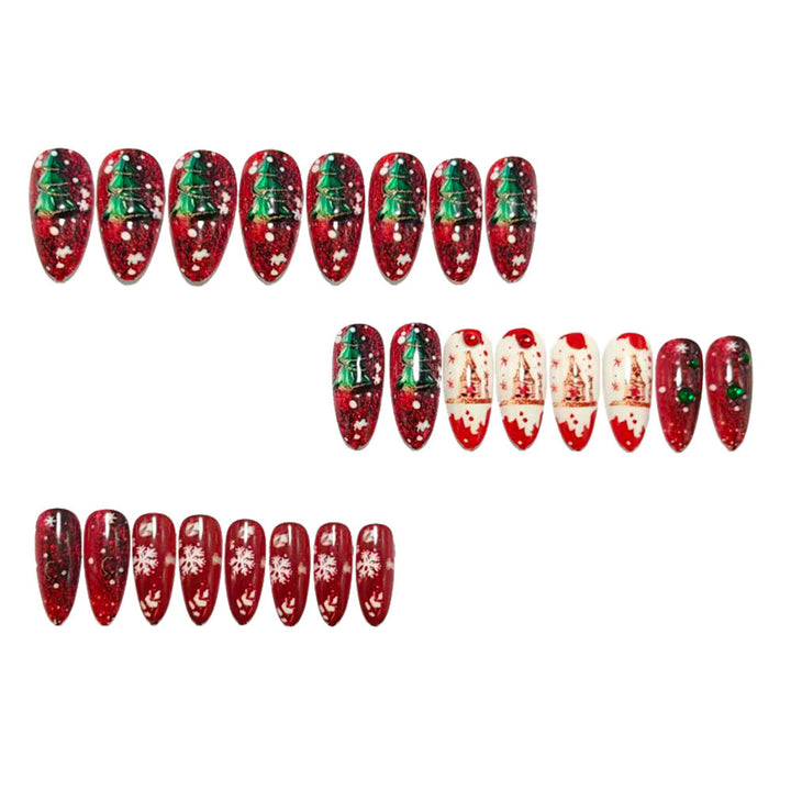 Festive artificial nails with winter motif Kalsten