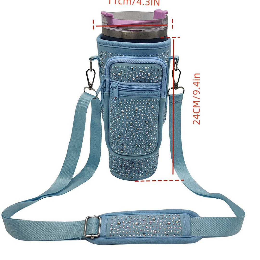 Ladies drinking bottle cover with sparkling rhinestones Kalsten
