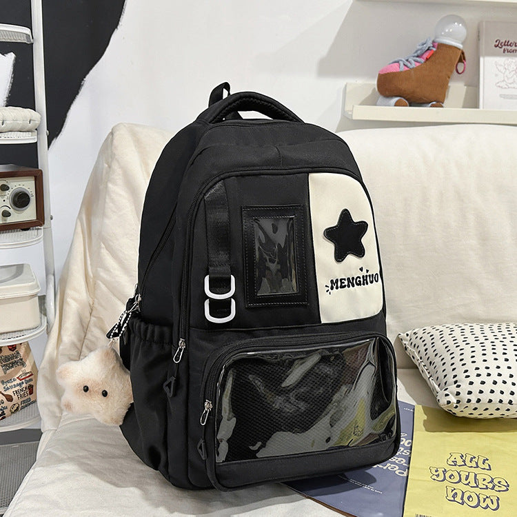 Functional School Backpack with Clear Pocket Kalsten