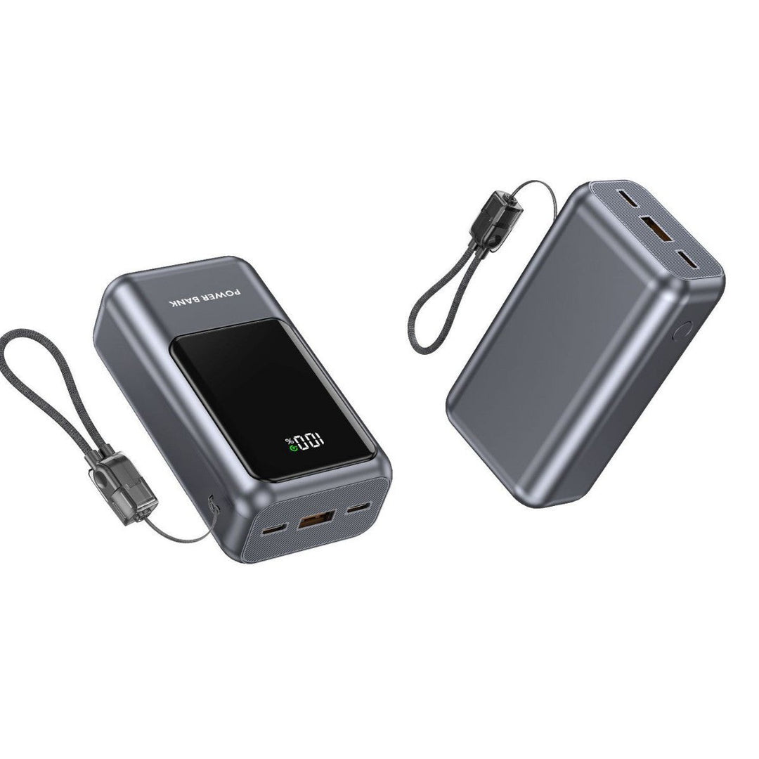 Portable power bank with digital charge indicator and compact design Kalsten
