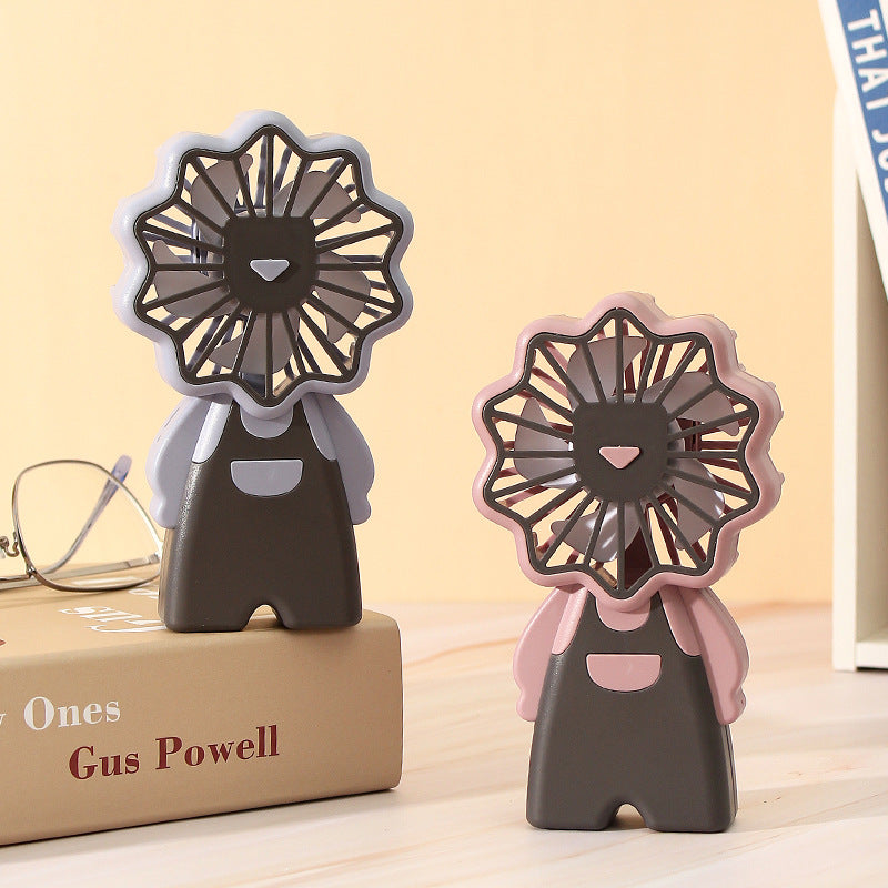 Women Portable Mini Fan in Creative Figure Design Kalsten