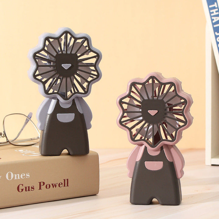 Women Portable Mini Fan in Creative Figure Design Kalsten
