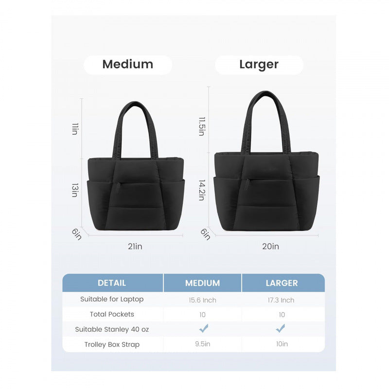 Stylish and Padded Tote Bag with Removable Interior Pocket Kalsten