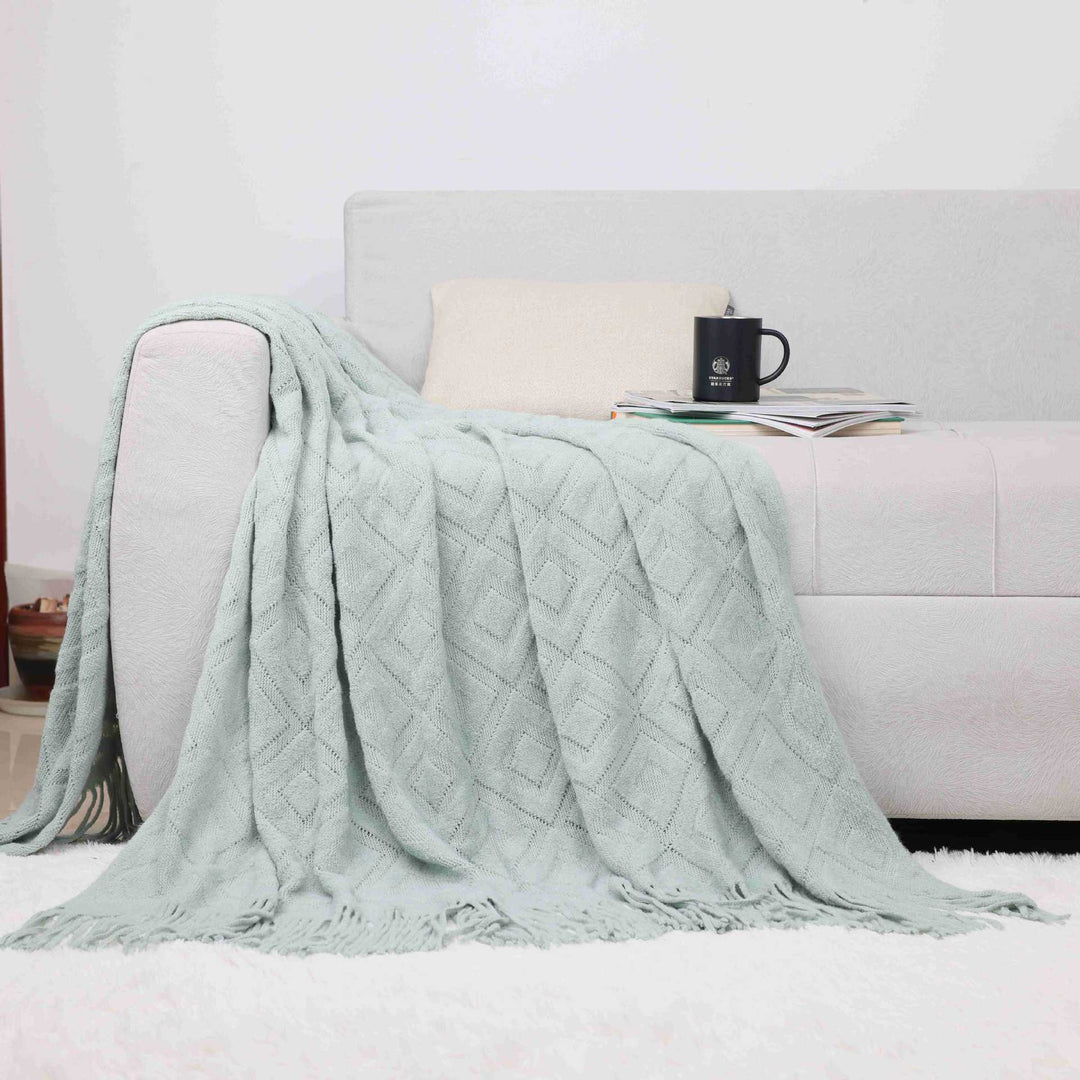 Cozy Knit Throw Blanket Kalsten