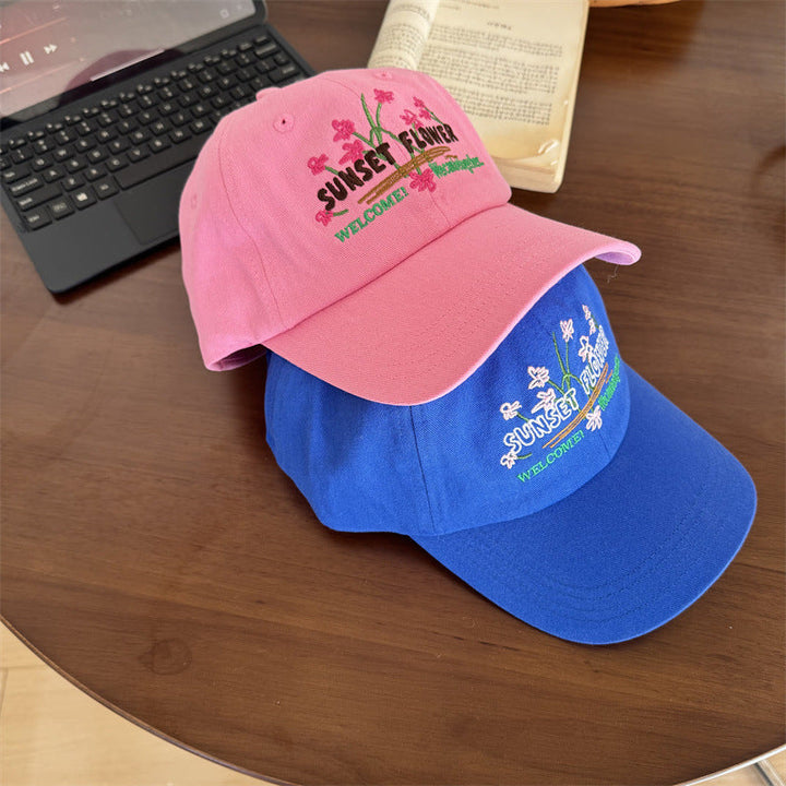 Women's Embroidered Floral Design Cap Kalsten
