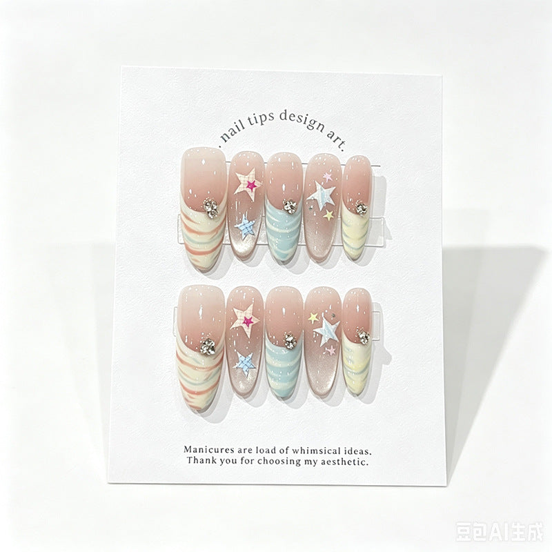 Whimsical Nail Art Press-On Set Kalsten