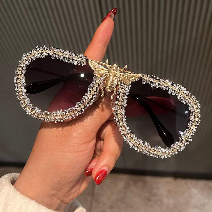 Women's Glamorous Statement Sunglasses with Unique Insect Design Kalsten