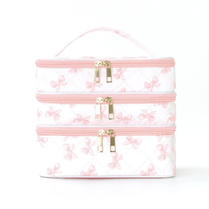 Cosmetic organizer bag with multiple compartments Kalsten