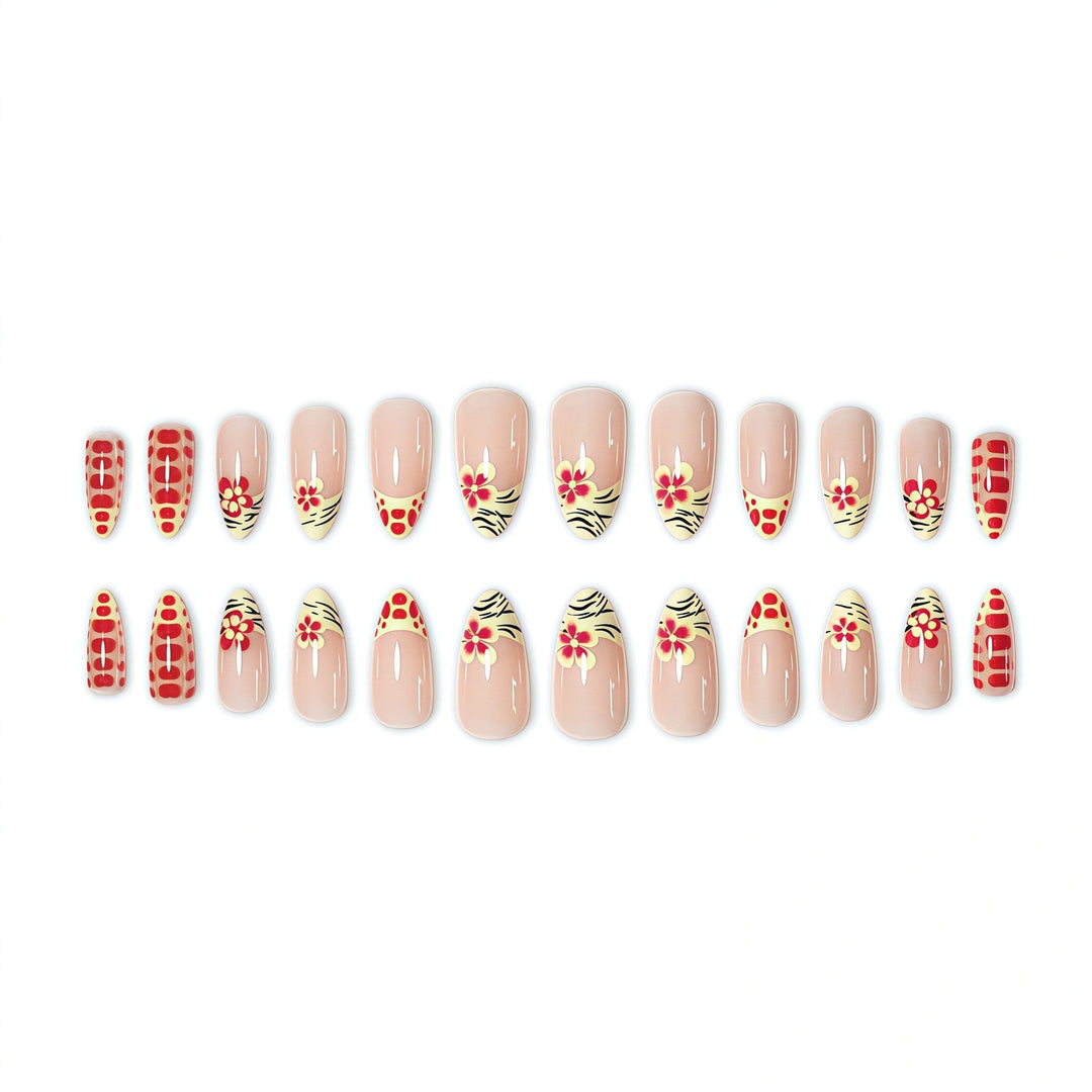 Artistic Floral Press-On Nail Set Kalsten 1787368887