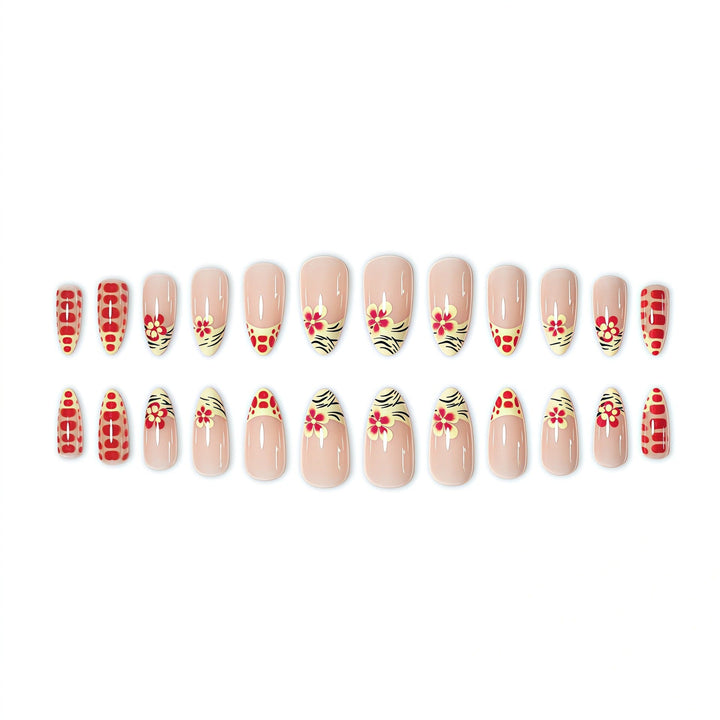 Artistic Floral Press-On Nail Set Kalsten 1787368887