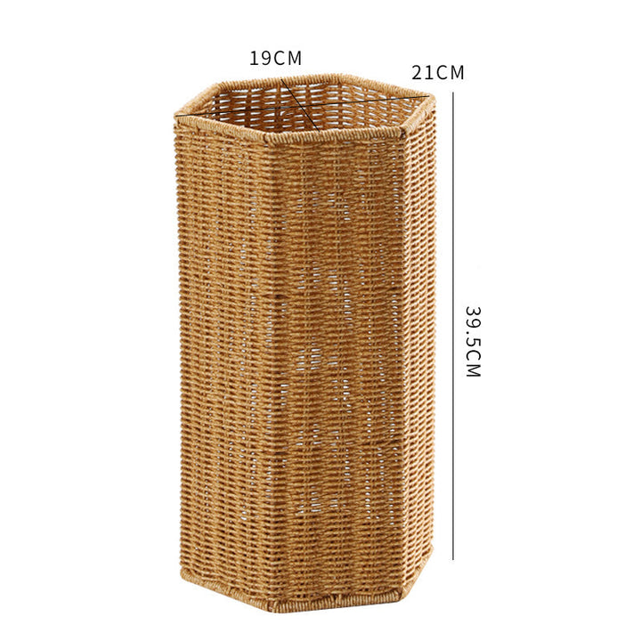 Hexagonal Decorative Wicker Storage Container Kalsten