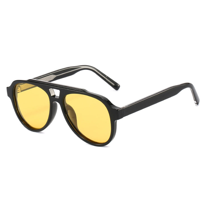 Women's Vintage Sunglasses with High-Quality UV Protection and Fashionable Tortoiseshell Pattern Kalsten