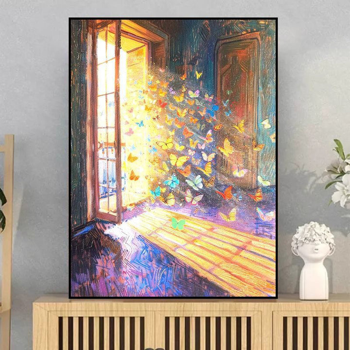 Butterfly-Inspired Dreamy Canvas Art Kalsten