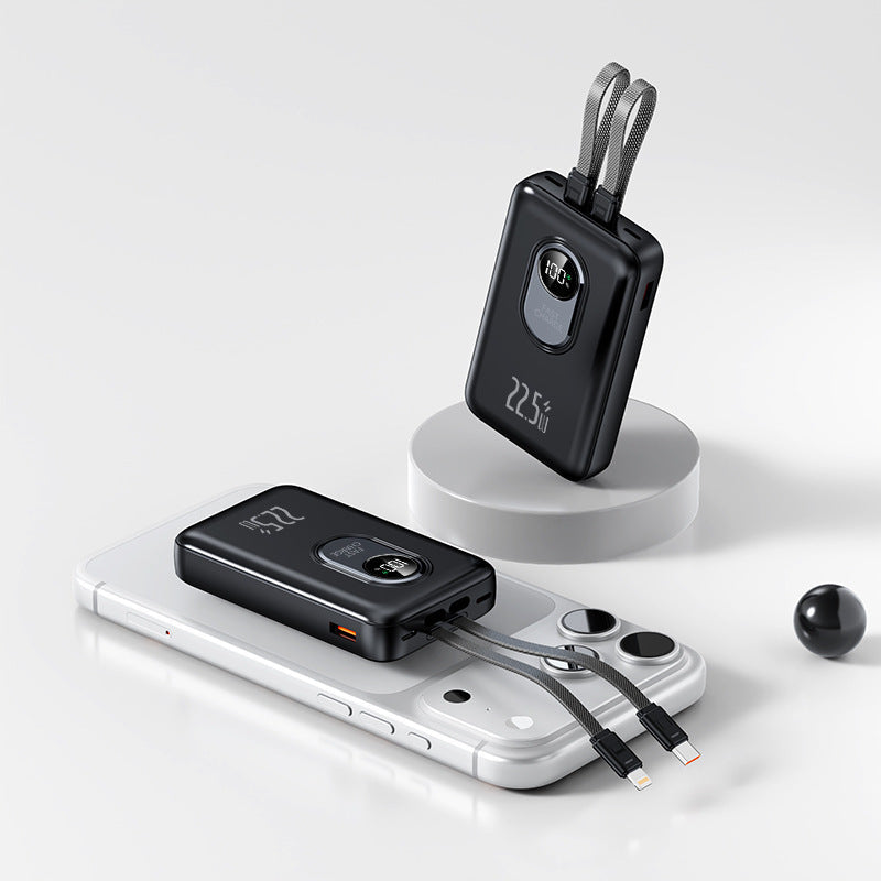 Power bank with fast charging function and integrated cable system Kalsten