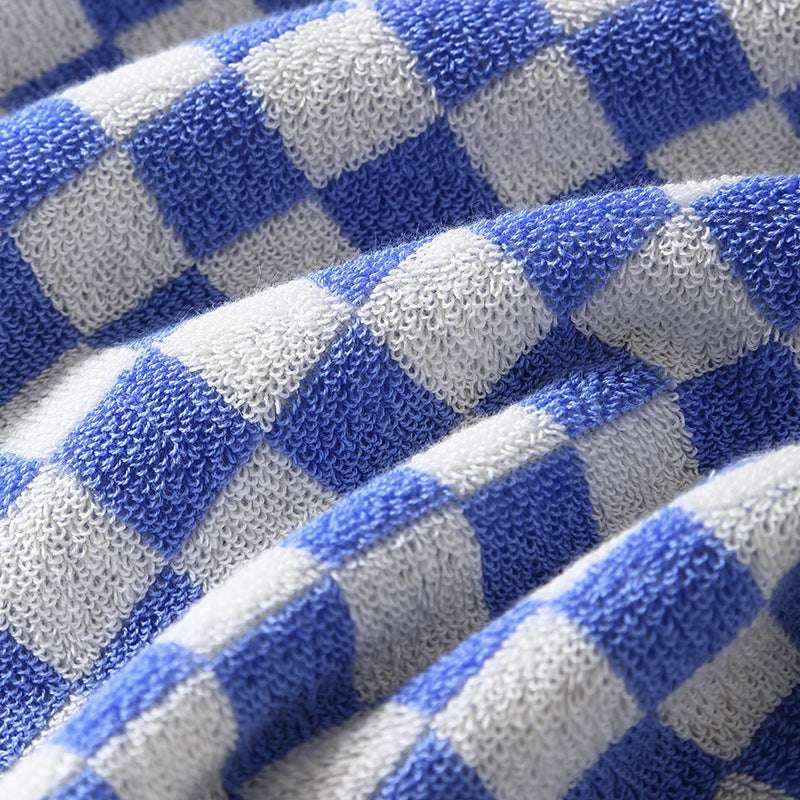 Women Elegant Terry Bath Towel with Striped Pattern Kalsten