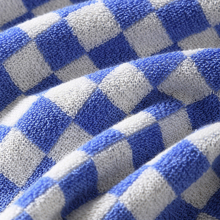 Women Elegant Terry Bath Towel with Striped Pattern Kalsten