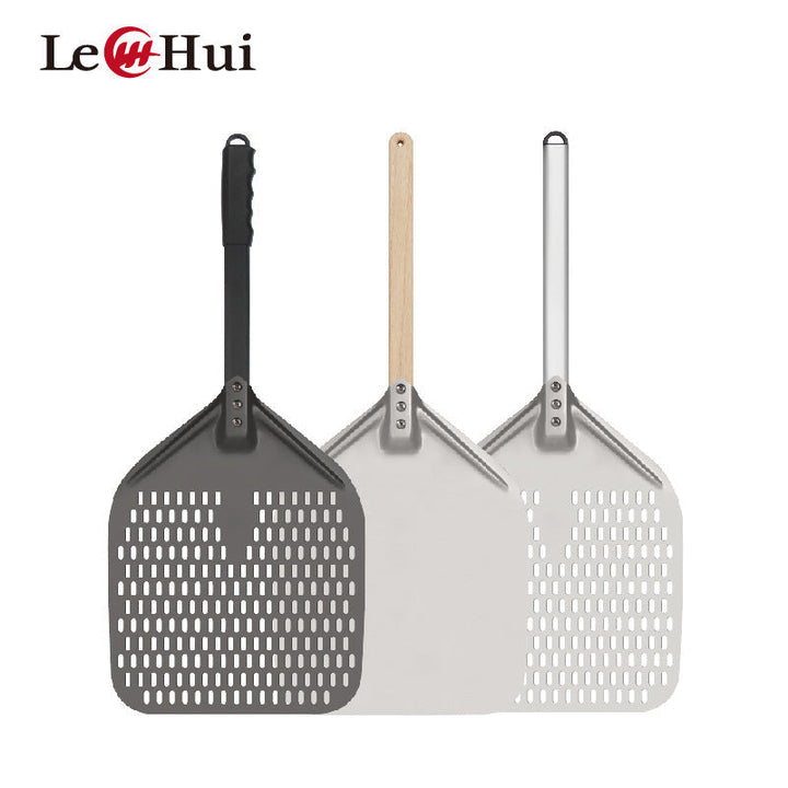 perforated aluminum pizza peel with extra-long ergonomic handle Kalsten