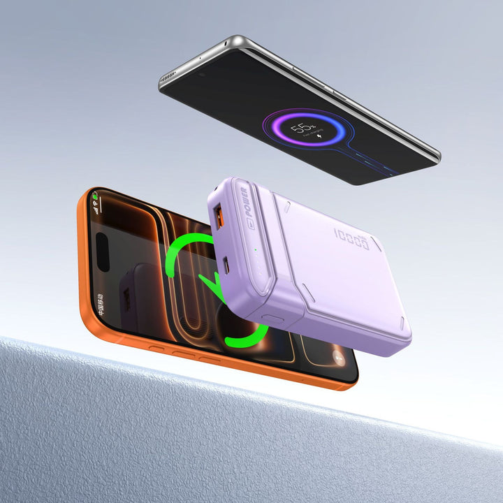 Wireless power bank with inductive fast charger and smart charging indicator Kalsten