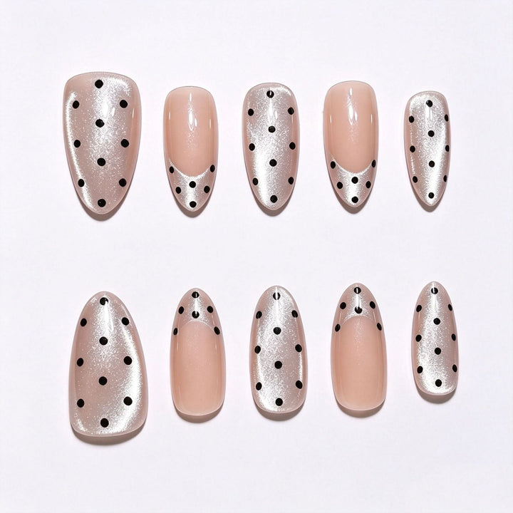 Artistic Polka Dot Press-On Nail Tips Kalsten