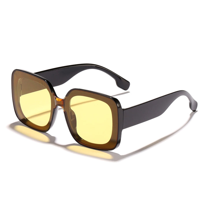 Women's square sunglasses with innovative transparent frame design Kalsten