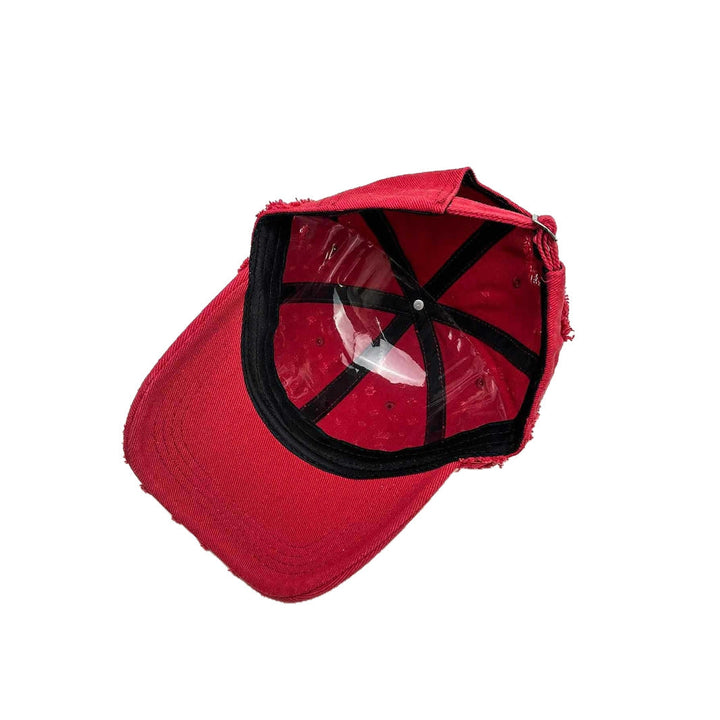 Women's Distressed Textured Baseball Cap Kalsten