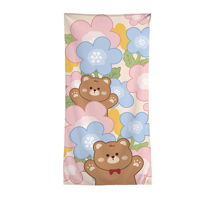 Women's beach towel with vibrant palm motif Kalsten