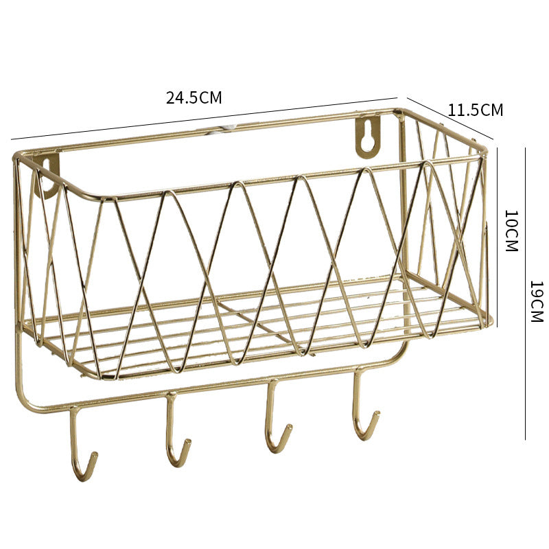 Decorative Wall-Mounted Storage Basket Kalsten