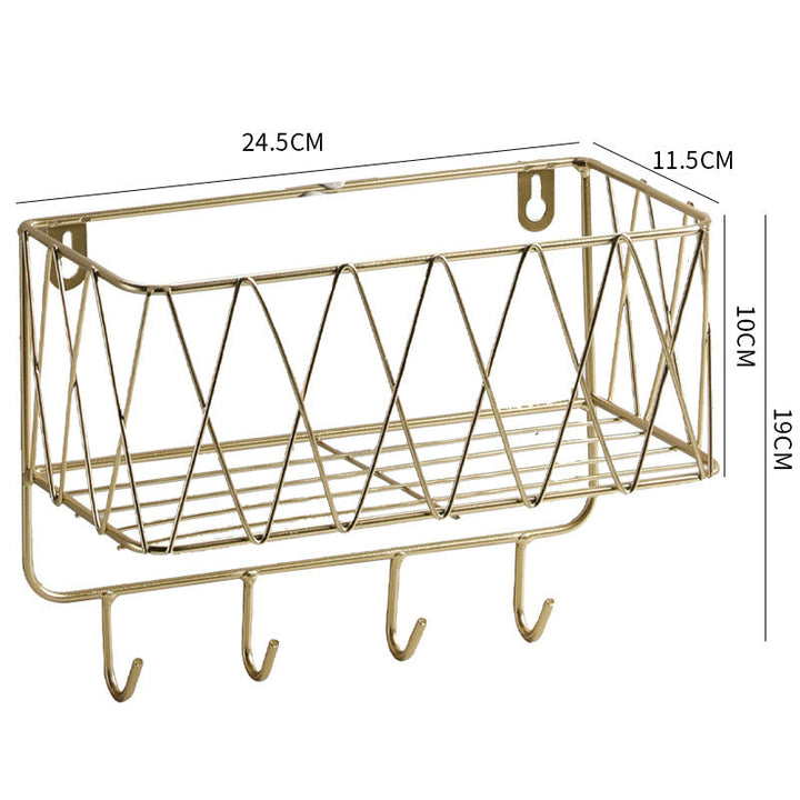 Decorative Wall-Mounted Storage Basket Kalsten