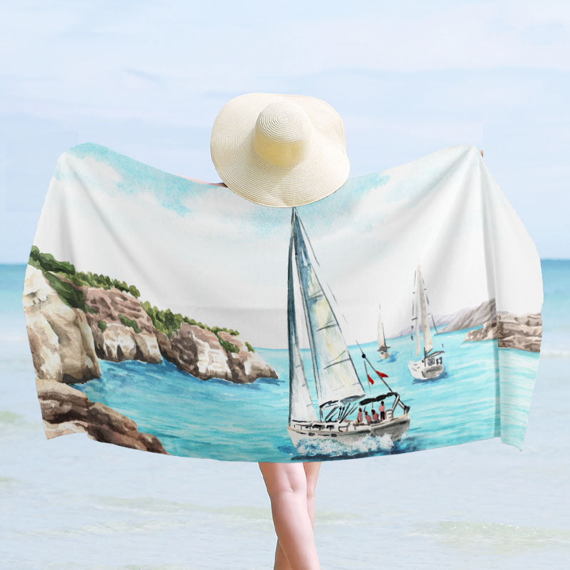 Beach towel with maritime design Kalsten