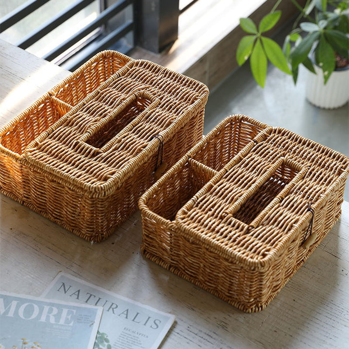 Handwoven Multi-Compartment Storage Caddy Kalsten