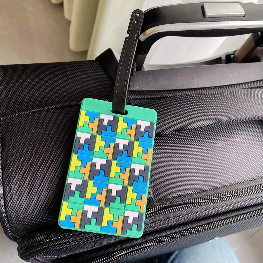 Puzzle Pattern Luggage Identifier Kalsten