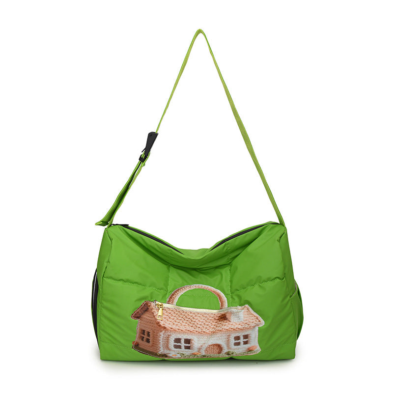 Fashionable Shoulder Bag with Unique Design and Practical Compartments Kalsten