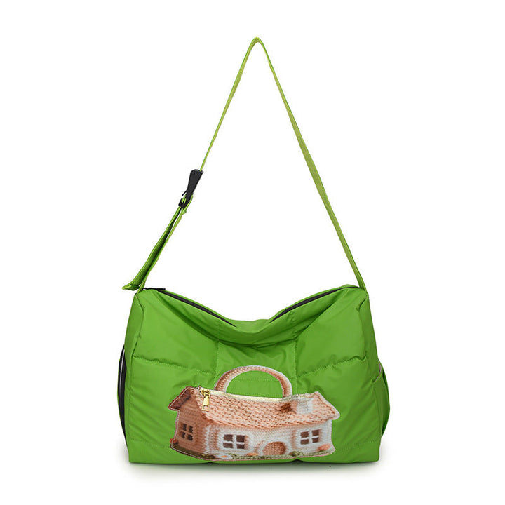 Fashionable Shoulder Bag with Unique Design and Practical Compartments Kalsten