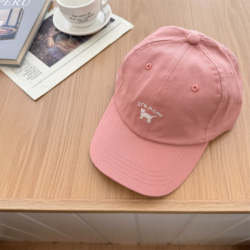 Women's Playful Cat-Embroidered Baseball Cap Kalsten